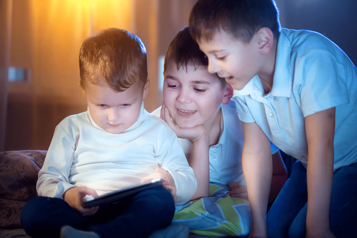 Children Using a Tablet