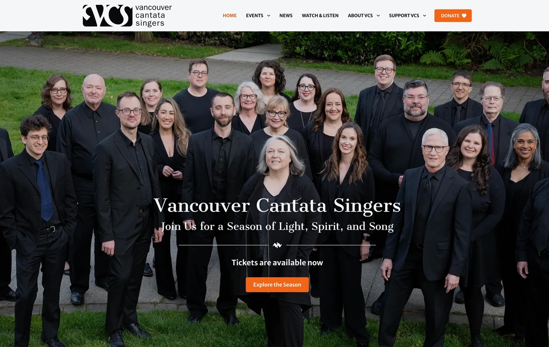 Vancouver Cantata Singers Homepage